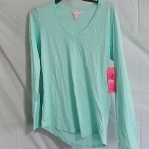 Lilly Pulitzer long sleeved t shirt v neck